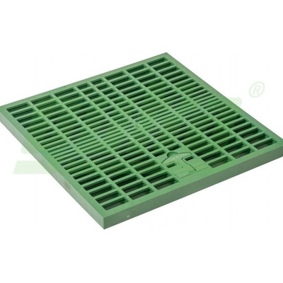 Gutta rošt s madlem k šachtě 500 x 500 mm šedá