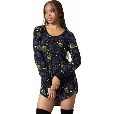 KILLSTAR дамска пижама (нощница) KILLSTAR - Magic Laze Sleep - Черен - KSRA005990
