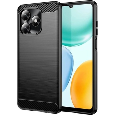 Gigapack Honor X5c Plus GIGAPACK Силиконов протектор за телефон, удароустойчив, карбонов модел, ЧЕРЕН GP-178947 (GP-178947)