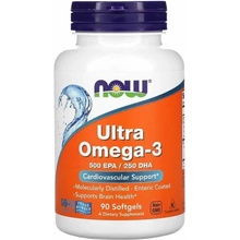 Now Foods Ultra Omega-3 Rybí olej 500 EPA + 250 DHA x 90 softgel kapsúl