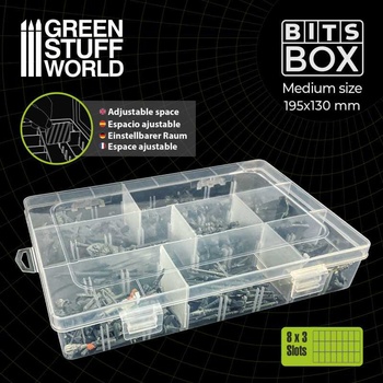 Green Stuff World Storage Bits Boxes Medium box střední s variabilními úložnými prostory