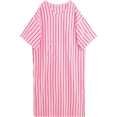 Bongusta Дамска рокля Bongusta Women's Naram Kaftan Dress Poncho - Baby Pink & Ski Patrol - размер L/XL (134-1959-0112)
