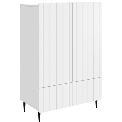 vidaXL Служебен шкаф Бяло 66 x 34, 5 x 97 см Инженерна дървесина (894435)