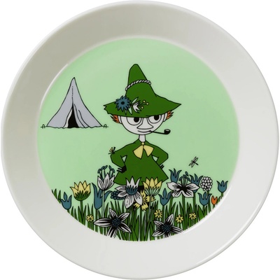 ARABIA MOOMIN Talíř Moomin Snufkin Arabia zelený 19 cm