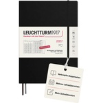 Leuchtturm1917 monthly planner with notebook 2027 Composition (B5) - German, black, softcover, 16 months, 132 note pages dotted with table of contents - 400170 (400170)