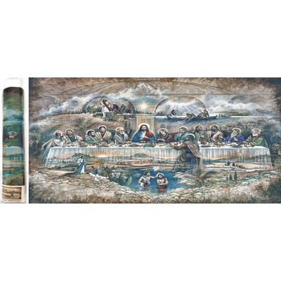 Norimpex - Puzzle Diamant painting: Last dinner 80x40 cm - 1 - 39 piese