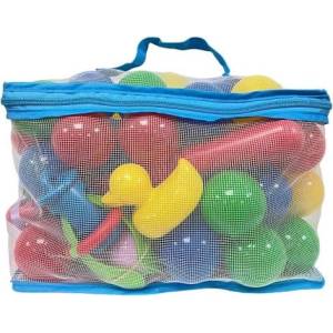 Plastica Пластмасови топки с пате и въдица, 62бр, 6см (91654)