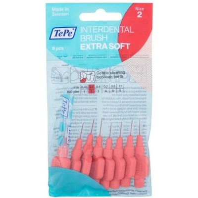 TePe Extra Soft 0, 5 mm много фини междузъбни четки с диаметър 0, 5 мм 8 бр