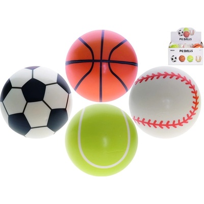 Míček pěnový 11cm 4druhy v sáčku