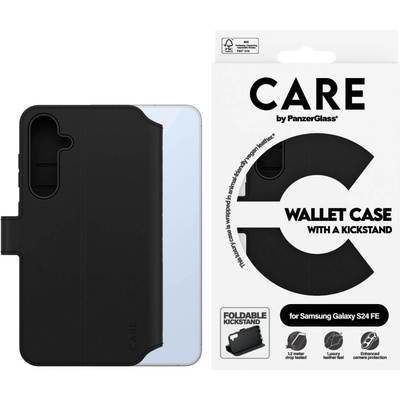 Panzer Калъф CARE by PanzerGlass Feature Wallet за Samsung Galaxy S24 FE- Черен