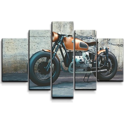 Sablio Obraz - 5-dílný Motorka - 125x90 cm