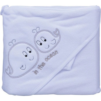 Scarlett Froté uterák velryby s kapucnou biela