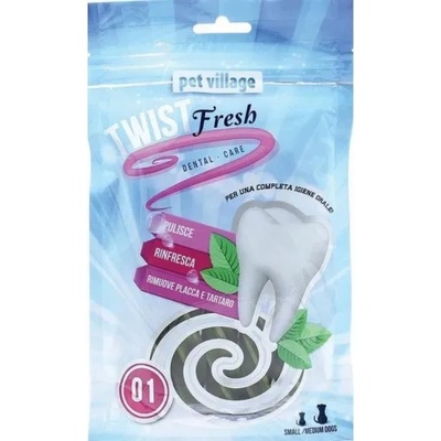 Twist Fresh Dental Twist - Дентално лакомство Спирали, за малки и средни породи кучета - 100 гр - Италия 52.1. 1