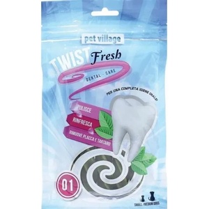 Twist Fresh Dental Twist - Дентално лакомство Спирали, за малки и средни породи кучета - 100 гр - Италия 52.1. 1