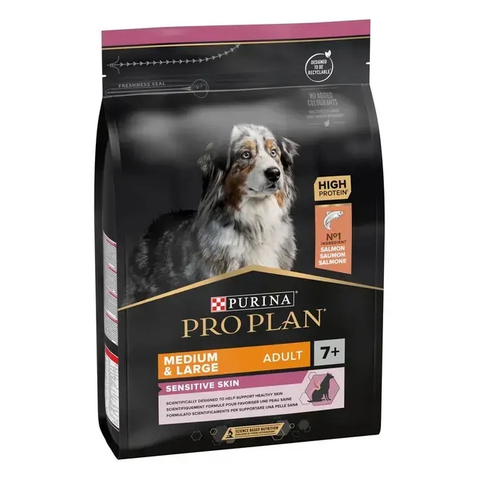 Pro Plan Medium & Large Adult Dog 7+ Sensitive Skin Balení granulí Pro Plan Medium & Large Adult Dog 7+ Sensitive Skin