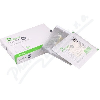 Exufiber Ag+ krytie 5 x 5 cm 10 ks