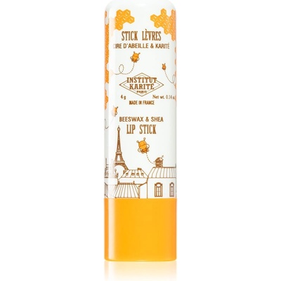 Institut Karité Paris Beeswax & Shea Lip Stick балсам за устни с масло от шеа с аромат Vanilla 4 гр