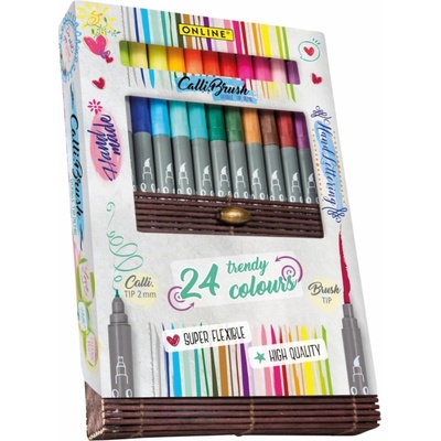 Online calli brush kaligrafické fixy 24 ks 19082 – Zbozi.Blesk.cz