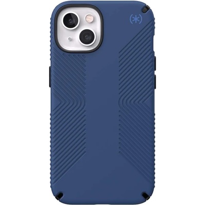 Speck Presidio 2 Grip Case - удароустойчив хибриден кейс за iPhone 13 (тъмносин)