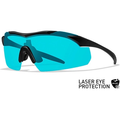 Ochranné strelecké okuliare Wiley X Vapor 2.5 Laser Blue Tint, Čierna