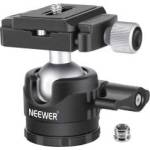 NEEWER Low Profile Ball Head for Tripod, 28 mm, 360° Panoramic Rotation, with Arca-Type Quick Release Plate 1/4 inch and Bubble Level for Tripods, Monopods, Maximum Load: 5kg - GM-LO28/28mm