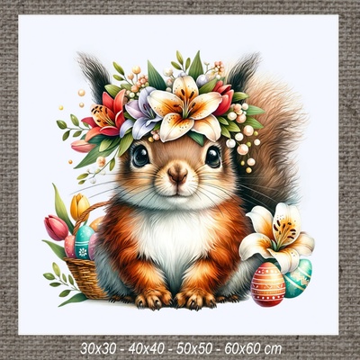 Obraz VEVERIČKA k 30x30 cm