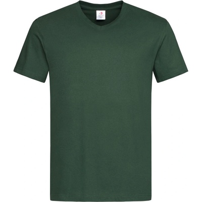 Stedman classic v-neck / Мъжка тениска с v-образно деколте - бутилково зелено m (05230054002)