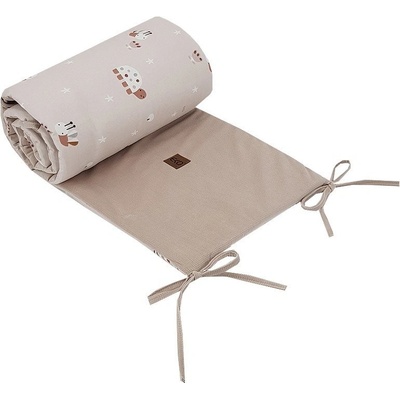 EKO Chránič do postieľky VELVET Bees Beige