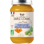 Simple Comme Био зеленчуково пюре Simple Comme Лека нощ - С тиква, ориз и праз лук, 8 м+, 200 g (3288131900681) - baby