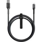 Nomad Rugged USB-A to Lightning Cable - здрав кабел с въжена оплетка за устройства с Lightning порт (150 см) (черен)