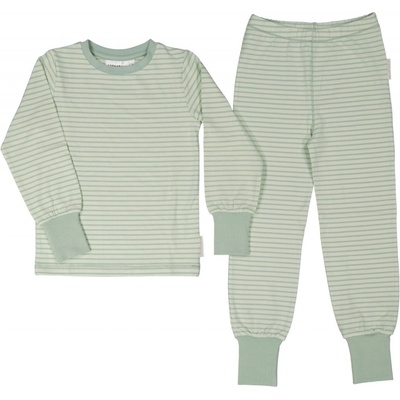 Bambusové dvoudílné pyžamo rostoucí zelené Classic Geggamoja