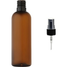 Via Plastová lahvička hnědá s černým kosmetickým rozprašovačem 100 ml