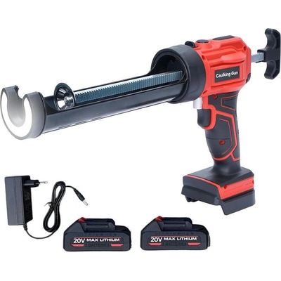 UNI STR Пистолет за силикон, акумулаторен, 20V, 2x4Ah, 300 мл, 0-196 мм/мин (UNI-01012465)