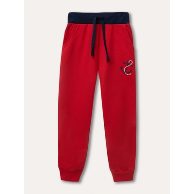 Winkiki Kids Wear chlapecké tepláky Anchor červená