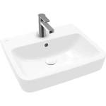 Villeroy & Boch O. novo - Умивалник за монтаж върху плот, 55x46 см, с преливник, отвор за смесител, CeramicPlus, алпийско бяло 4A41MGR1 (4A41MGR1)