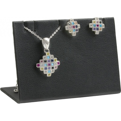 JKBox koženkový stojan na náušnice řetízky AD 875 A25