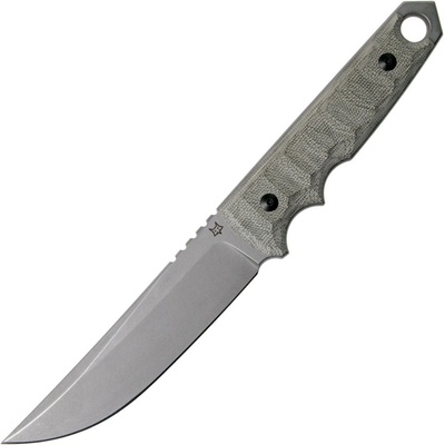 Fox Ryu Green Canvas Micarta, fixed knife, Black Roc Knives design FX-634 MOD