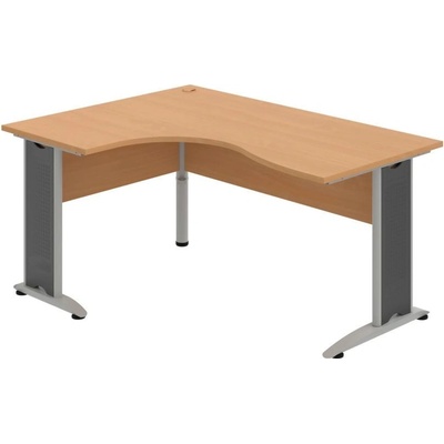OFFICE PRO s.r.o. HOBIS kancelársky stôl pracovný tvarový, ergo pravý - CE 2005 P, buk
