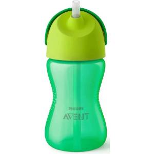 Philips Неразливаща чаша със сламка Philips Avent - 300 ml, за момче (SCF798/01)