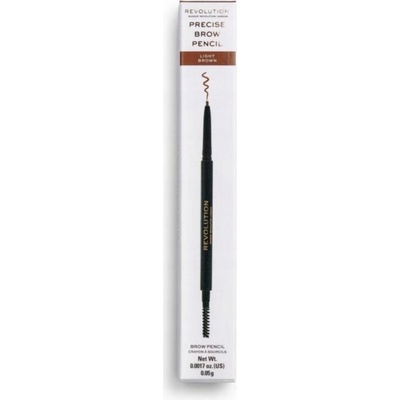 Makeup Revolution Precise Brow Pencil ceruzka na obočie s kefkou Light Brown 0,05 g