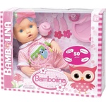 DIMIAN Интерактивна кукла Dimian - Bambolina, 42 cm, с комплект за хранене (BD1374) - baby