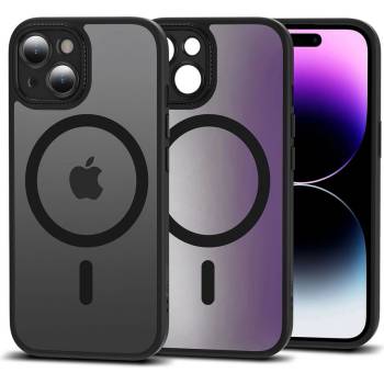 Tech-Protect Хибриден кейс с MagSafe за iPhone 15 от Tech Protect Magmat Cam+ - Matte Black (9319456604405)
