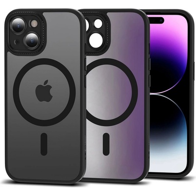 Tech-Protect Хибриден кейс с MagSafe за iPhone 15 от Tech Protect Magmat Cam+ - Matte Black (9319456604405)