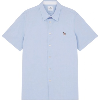 PS Paul Smith Риза PS Paul Smith Men's Short Sleeve Plain Shirt - Blue 44
