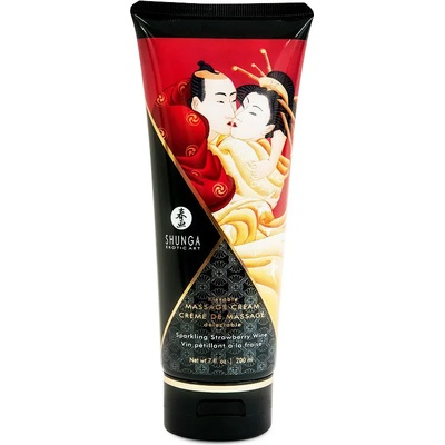 Shunga - shunga massage cream Shunga massage cream kissable wine strawberry 200ml