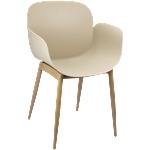 Horecano HORECANO-TULSA-Стол 58х54.5хh82cm КАПУЧИНО/ДЪРВО (HC-42519) (khaki) (0142519)