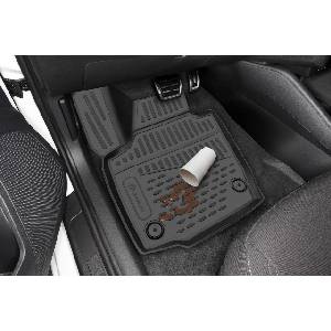 LEMENT Element 3D rubber floor mats suitable for Mercedes-Benz Sprinter Classic (2013-) | 2 PCS. | Only front | 100% custom-fit all-weather floor mats made of TPE, high edge, waterproof, non-slip, odorless -