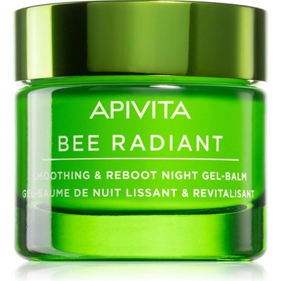 APIVITA Bee Radiant Night Gel-Balm нощен детоксикиращ и изглаждащ гел-балсам 50ml