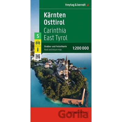 Korutany - Východní Tyrolsko 1:200 000 / automapa - freytag&berndt