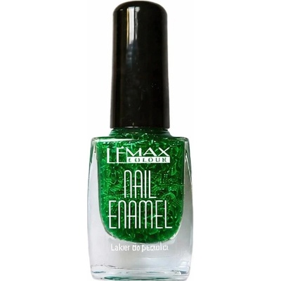 LEMAX Třpytivý lak na nehty zelený 11ml